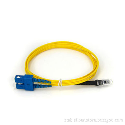 2.0mm 3m Single-mode Duplex MTRJ-SC Patch Cord with Low Insertion Loss, LSZH and PVC Wires